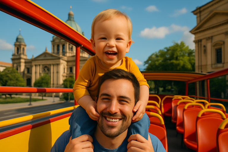 Shows benefits of well-rested toddlers during family travel.