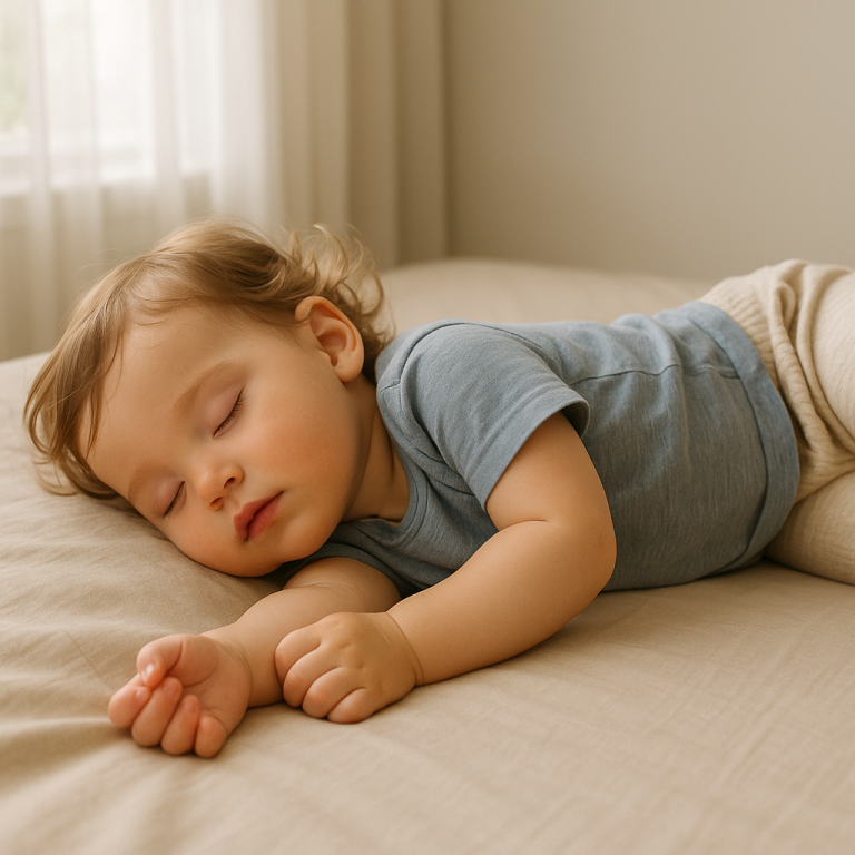 A sleepy toddler yawning while holding a stuffed animal in the afternoon light.